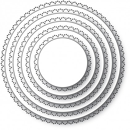 Memory Box Stanzschablone - Scallop Pinpoint Circle Cut Out