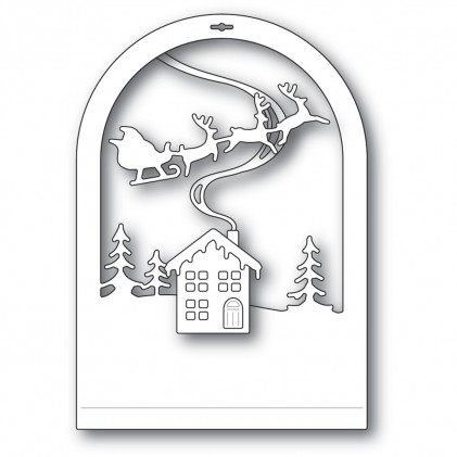 Memory Box Stanzschablone - Cabin Snowglobe