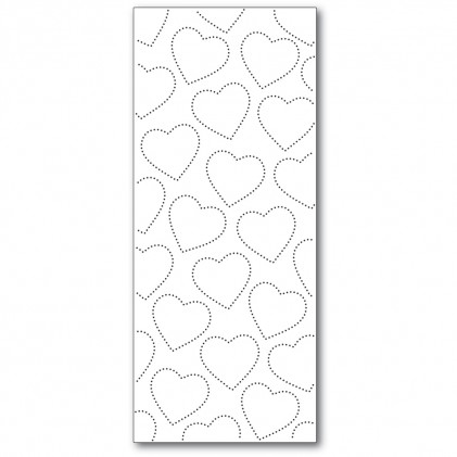 Memory Box Stanzschablone - Slim Pinpoint Heart Plate