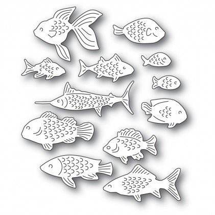 Memory Box Stanzschablone - 94570 School of Fish