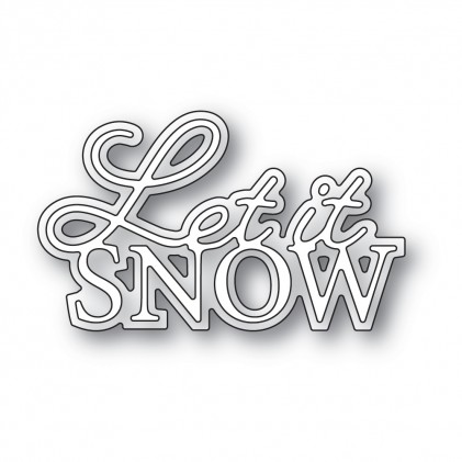 Memory Box Stanzschablone - 94583 Let it Snow Posh Script