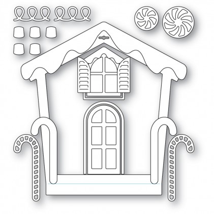 Memory Box Stanzschablone - 94603 Gingerbread House Frame - 25% RABATT