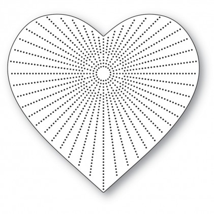 Memory Box Stanzschablone - Pinpoint Burst Heart