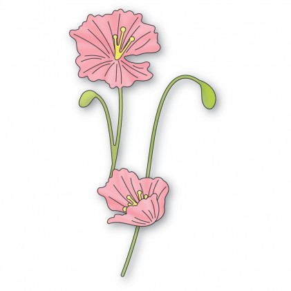 Memory Box Stanzschablone - Graceful Poppy Stems