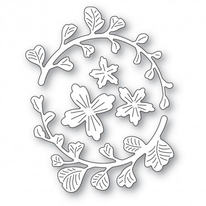 Memory Box Stanzschablone - Paisley Bloom Leaf Arch