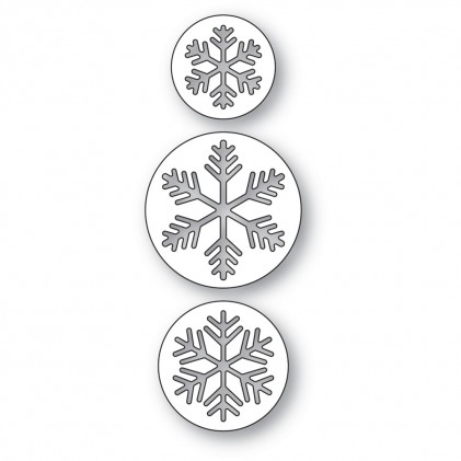 Memory Box Stanzschablone - 94681 Feathery Snowflake Discs