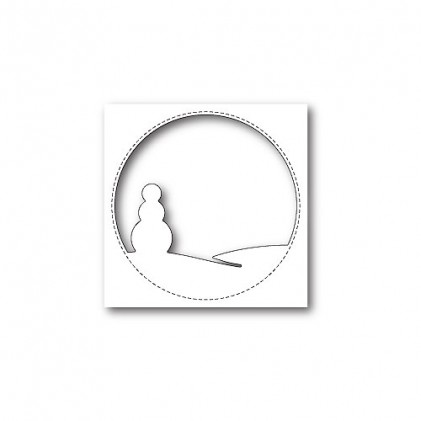 Memory Box Stanzschablone - Stitched Circle Snowman  