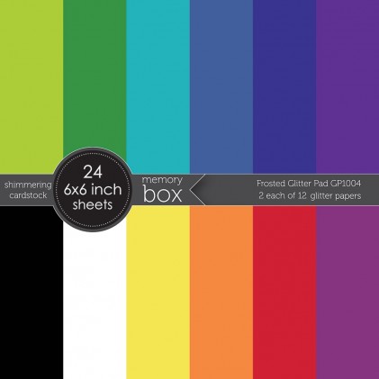 Memory Box Paper Pack 6 x 6 - Frosted Glitter Pad