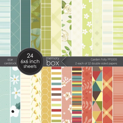 Memory Box Paper Pack 6 x 6 - Garden Folly 6x6 pack