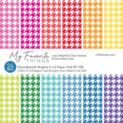 My Favorite Things Paper Pack 6x6 - Houndstooth Brights