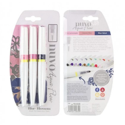 Nuvo Aqua Flow Pens - Blue Blossom