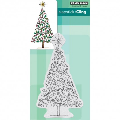 Penny Black Cling Stamps Tree Of Holly Bei Karten Kunst