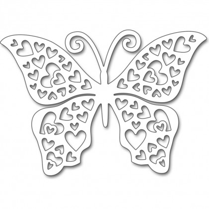 Penny Black Creative Dies Stanzschablone - Hearts Butterfly