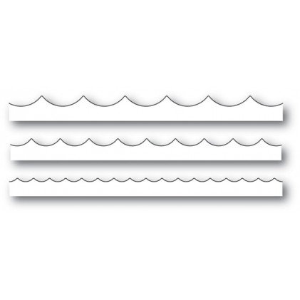Poppy Stamps Stanzschablone - Wave Trio 