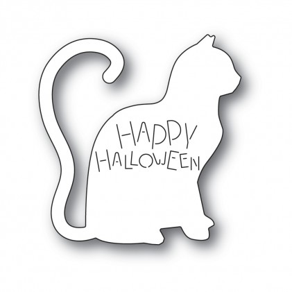 Poppy Stamps Stanzschablone - 2237 Happy Halloween Cat - 20% RABATT