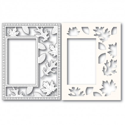 Poppy Stamps Stanzschablone - 2243 Autumn Leaves Sidekick Frame and Stencil 2 - 45% RABATT