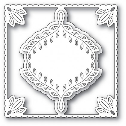 Poppy Stamps Stanzschablone - Leafy Ornament Frame