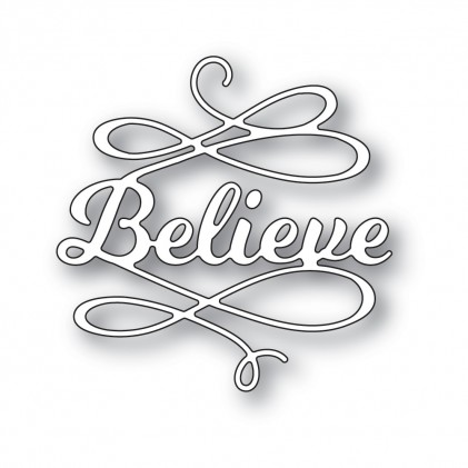 Poppy Stamps Stanzschablone - Believe Flourish 