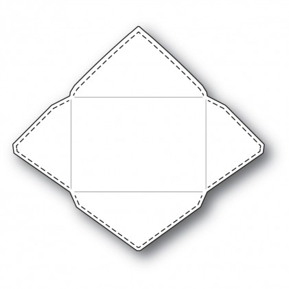 Poppy Stamps Stanzschablone - Stitched Envelope 