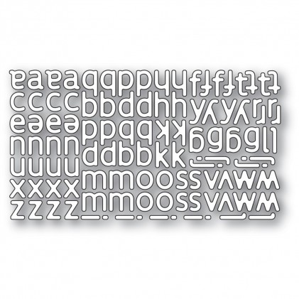 Poppy Stamps Stanzschablone - Poetic Lowercase Alphabet