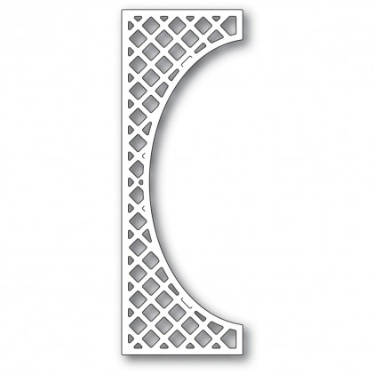 Poppy Stamps Stanzschablone - Picket Tall Curve Border