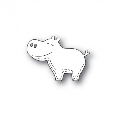 Poppy Stamps Stanzschablone - 2369 Whittle Happy Hippo