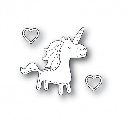 Poppy Stamps Stanzschablone - Whittle Unicorn