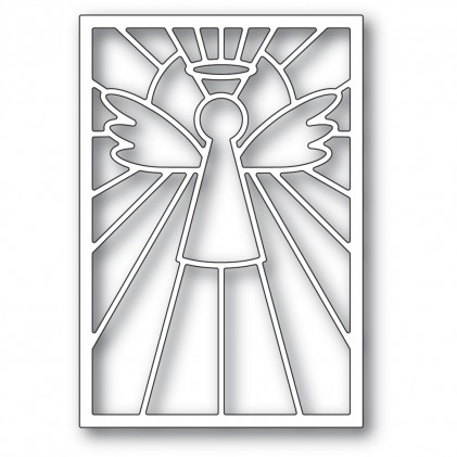 Poppy Stamps Stanzschablone - Stained Glass Angel