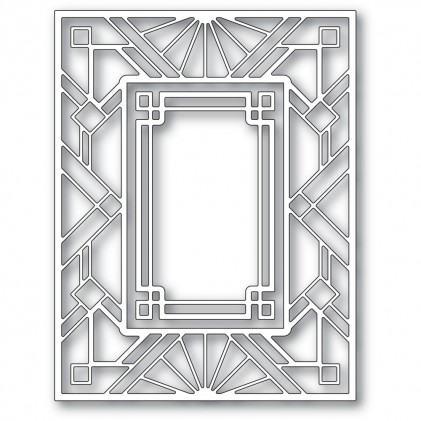 Poppy Stamps Stanzschablone - 2413 Geometric Deco Plate