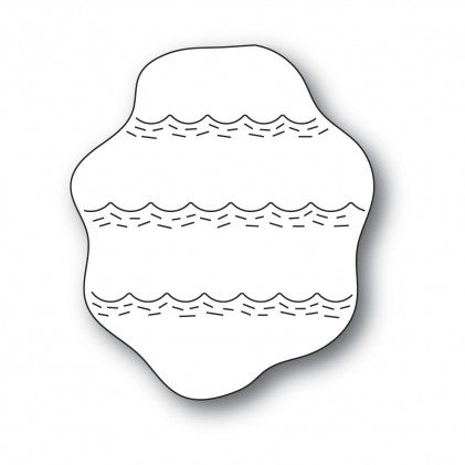 Poppy Stamps Stanzschablone - 2420 Whittle Wave Background - 25% RABATT
