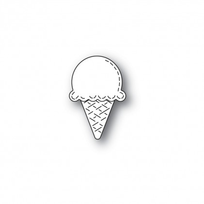 Poppy Stamps Stanzschablone - 2423 Whittle Ice Cream Cone