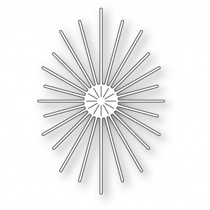 Poppy Stamps Stanzschablone - 2425 Oval Burst