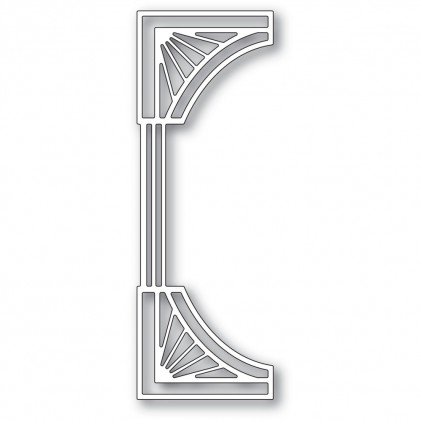 Poppy Stamps Stanzschablone - 2426 Reeded Deco Curve Border - 20% RABATT