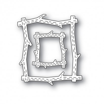 Poppy Stamps Stanzschablone - 2433 Whittle Wood Picture Frames
