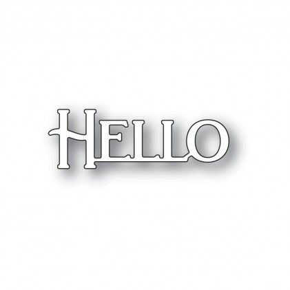 Poppy Stamps Stanzschablone - Hello Poe Script