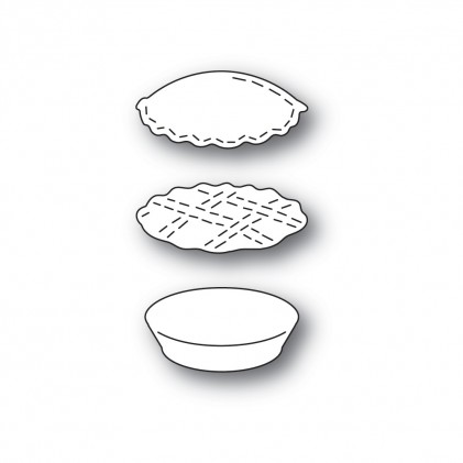 Poppy Stamps Stanzschablone - 2446 Whittle Pie - 20% RABATT