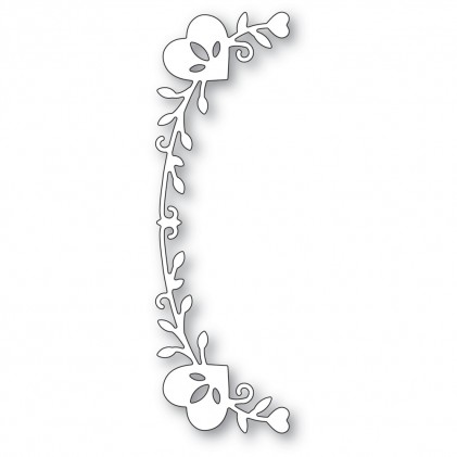 Poppy Stamps Stanzschablone - 2457 Tall Curved Heart Arch - 20% RABATT