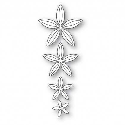 Poppy Stamps Stanzschablone - 2468 Layered Lovely Flowers