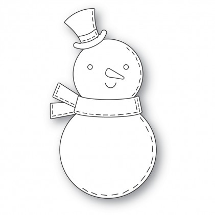 Poppy Stamps Stanzschablone - Whittle Friendly Snowman - 20% RABATT
