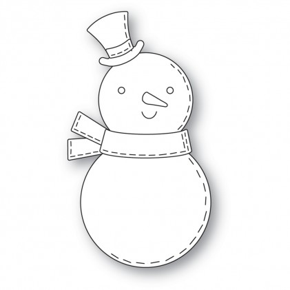 Poppy Stamps Stanzschablone - 2471 Whittle Friendly Snowman - 25% RABATT