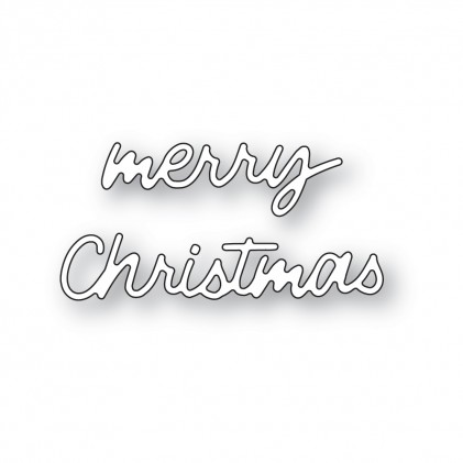 Poppy Stamps Stanzschablone - 2475 Small Freestyle Merry Christmas