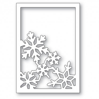 Poppy Stamps Stanzschablone - Snowflake Corner Frame