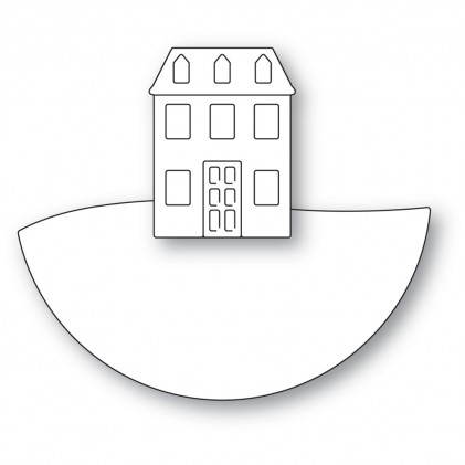 Poppy Stamps Stanzschablone - 2488 Layered House Globe - 25% RABATT