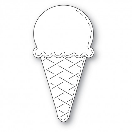 Poppy Stamps Stanzschablone - Grand Whittle Ice Cream Cone