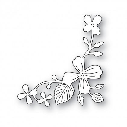 Poppy Stamps Stanzschablone - 2513 Flower Field Corner - 20% RABATT