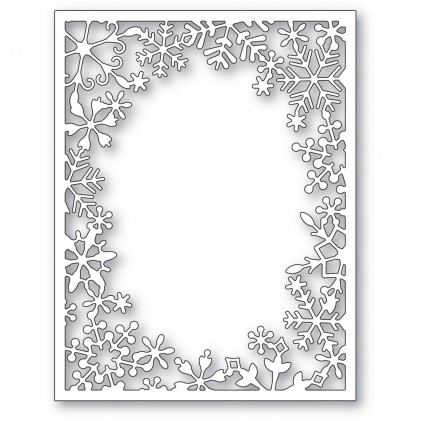 Poppy Stamps Stanzschablone - 2534 Wintertime Snowflake Frame - 20% RABATT