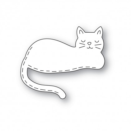 Poppy Stamps Stanzschablone - 2544 Whittle Napping Cat