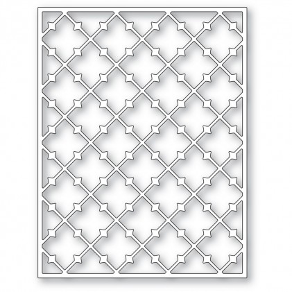 Poppy Stamps Stanzschablone - Pointy Lattice Plate