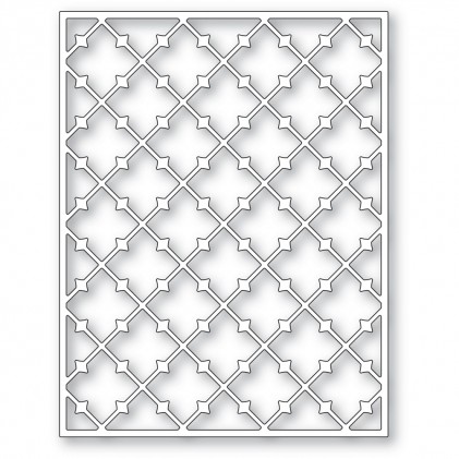 Poppy Stamps Stanzschablone - Pointy Lattice Plate