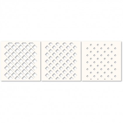 Poppy Stamps Template - Deco Diamond Stencil Set